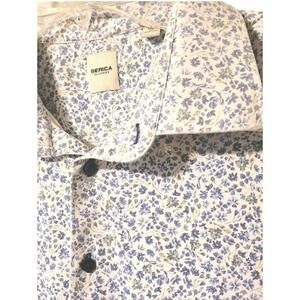 Serica Classic Shirt Floral Button Up Men's XL Quiet Luxury